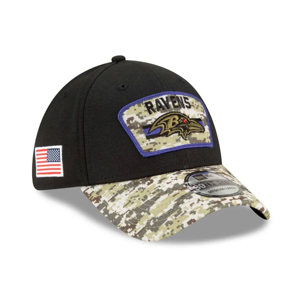 NFL Baltimore Ravens 2021 Salute To Service 39thirty Cap