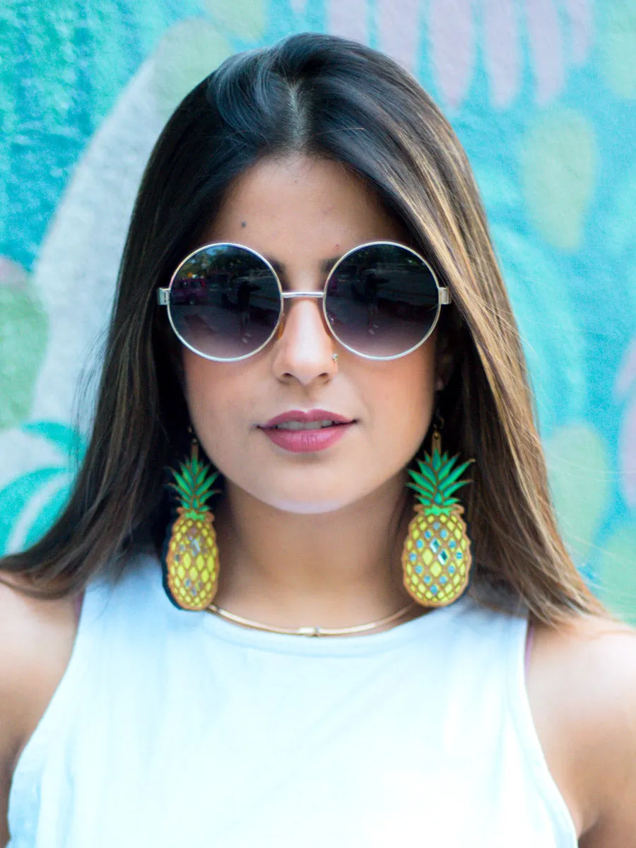 Pineapple Wooden Earrings