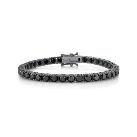 READY TO SHIP BLACK DIAMOND TENNIS BRACELET, 12cts