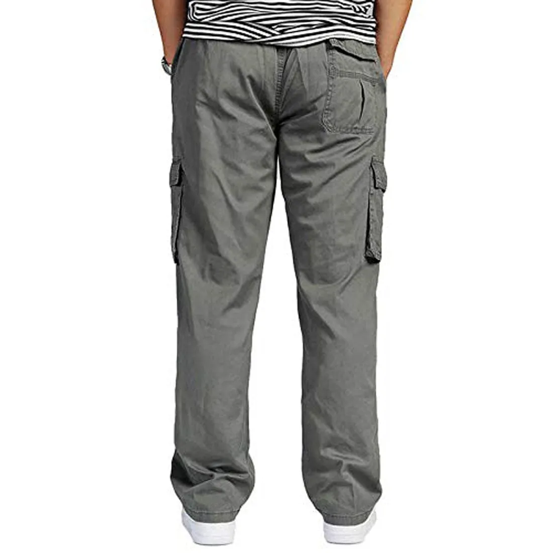 Romano nx Cotton Cargo Track Pant for Men- Lower with Multi-Pockets & Side Zipper Pockets