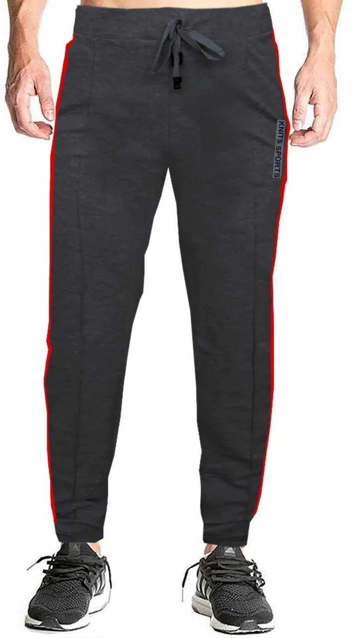 Romano nx Men's 100% Cotton Joggers Trackpants with Two Side Zipper Pockets in 4 Colors