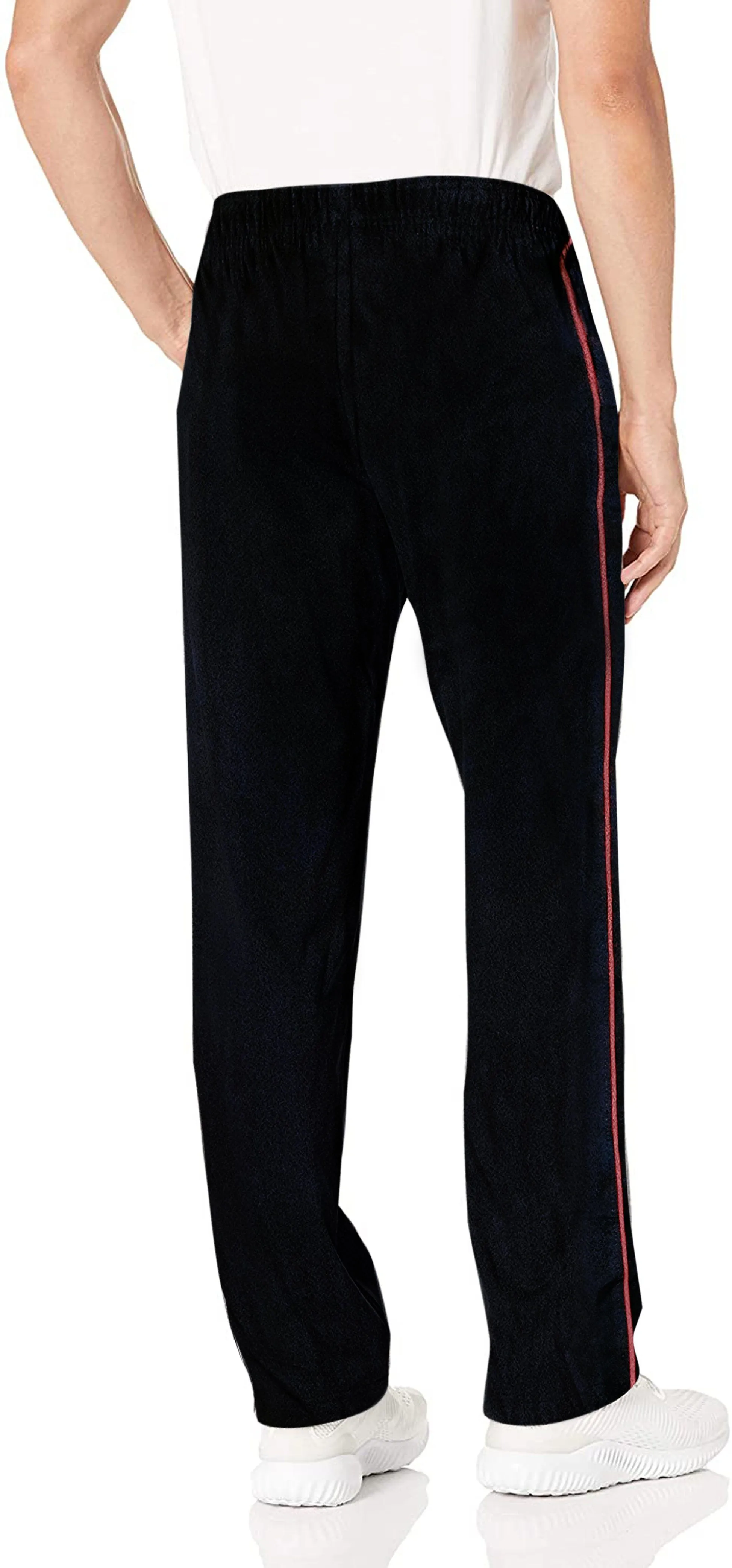 Romano nx Men's 100% Cotton Regular Fit Trackpants with Two Side Zipper Pockets