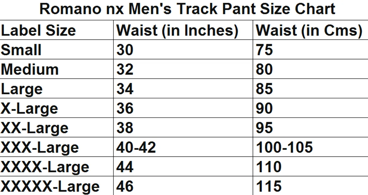 Romano nx Men's 100% Cotton Regular Fit Trackpants with Two Side Zipper Pockets