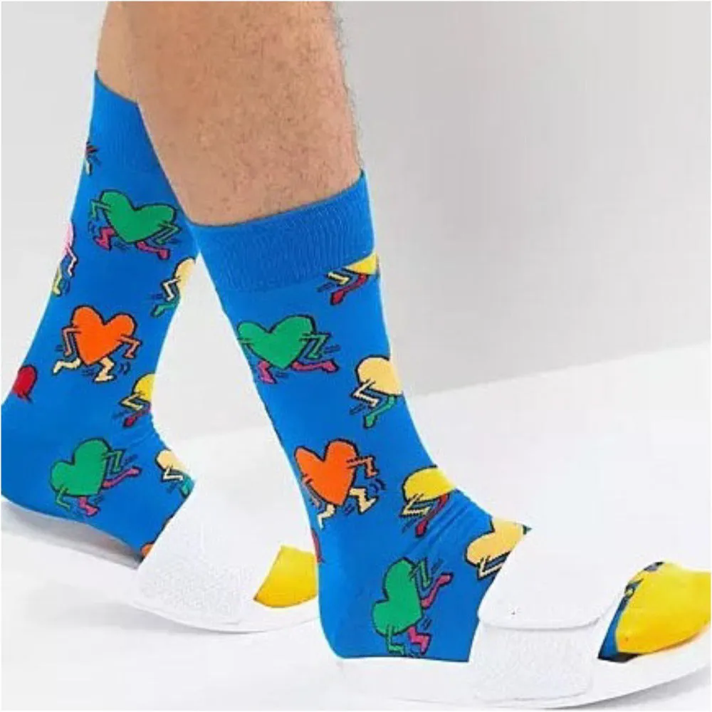 Running Heart Socks from the Sock Panda (Adult Large - Men's Shoe Sizes 8-12)