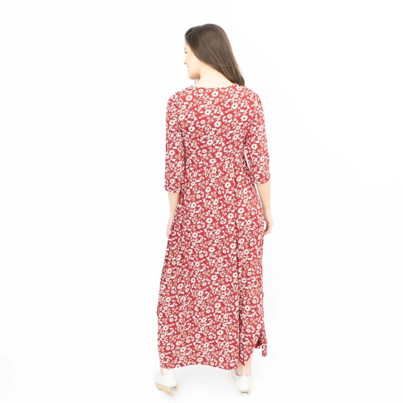 Seasalt Maggie Maxi Dress Berry Gathering Red