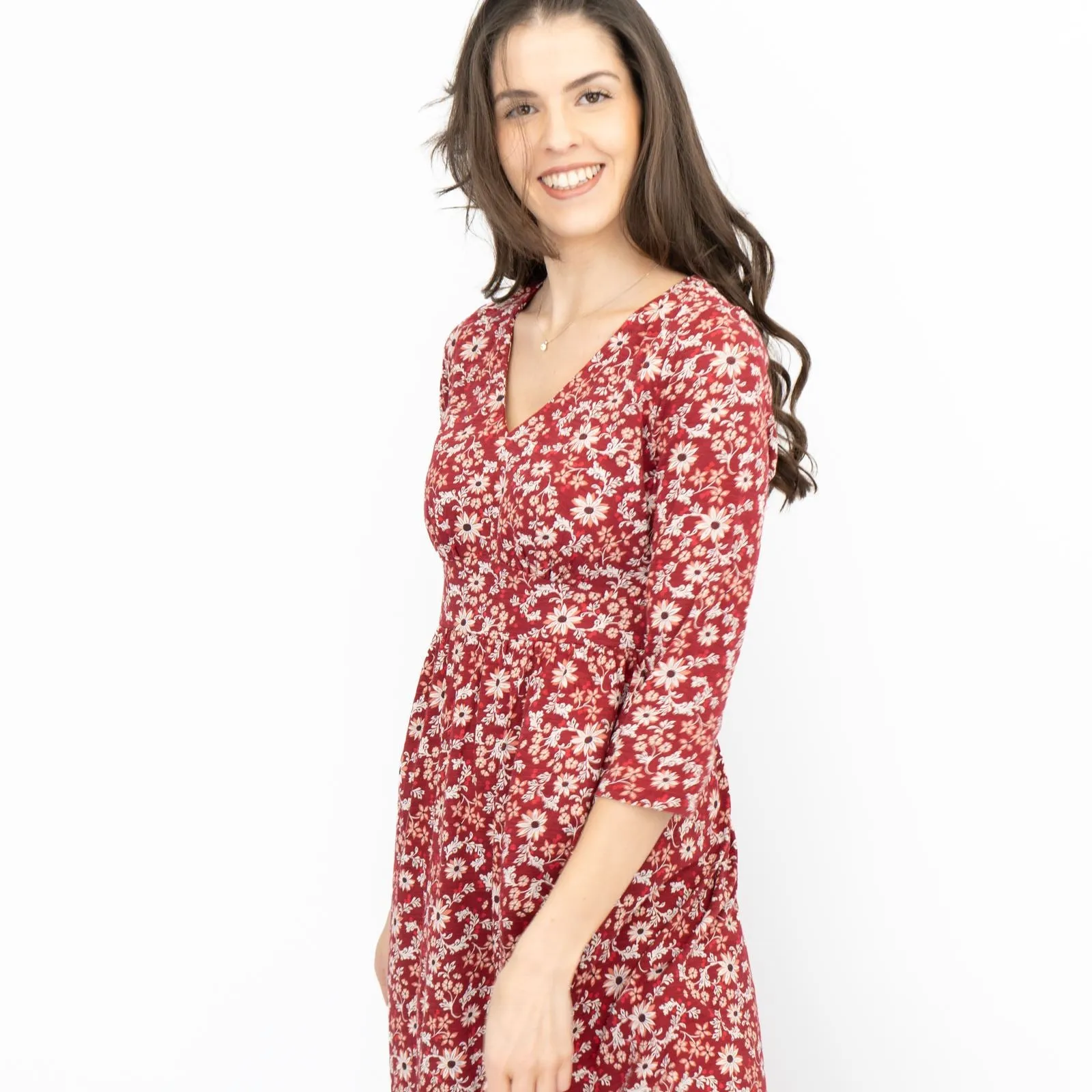 Seasalt Maggie Maxi Dress Berry Gathering Red