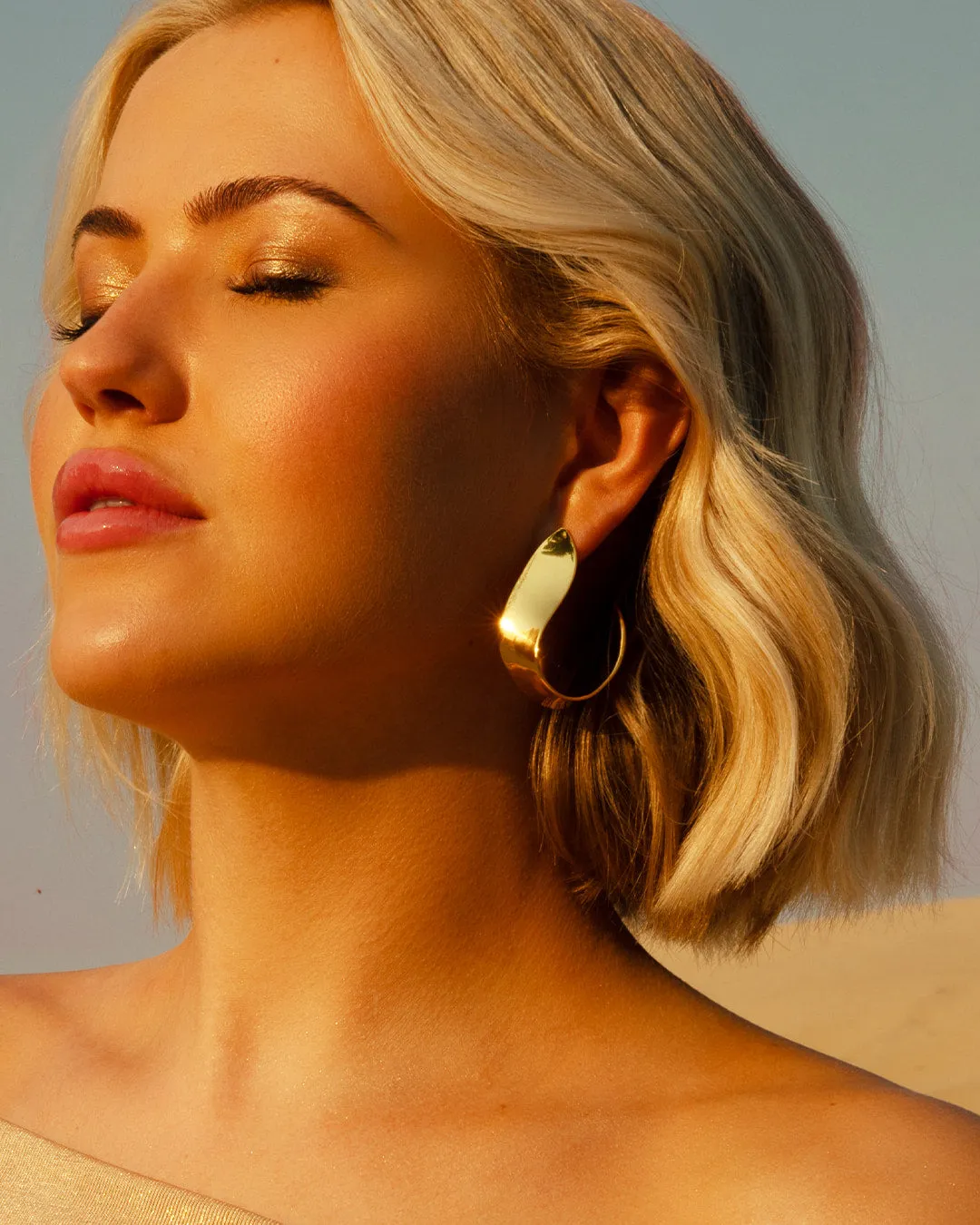 The Lunar earrings - gold plated