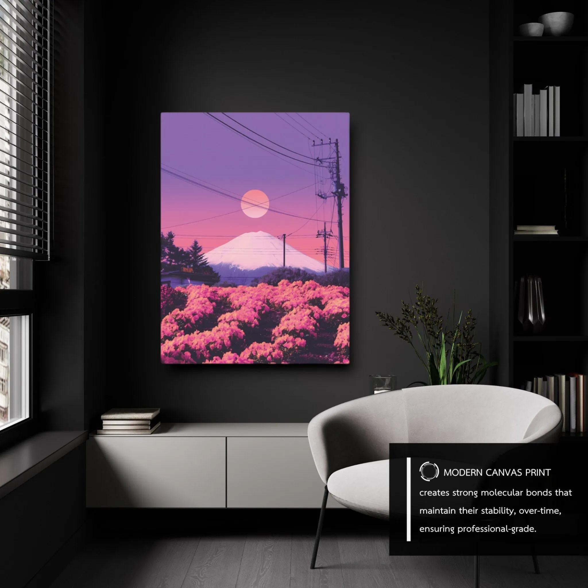 The Pink Field (Meadows) Canvas