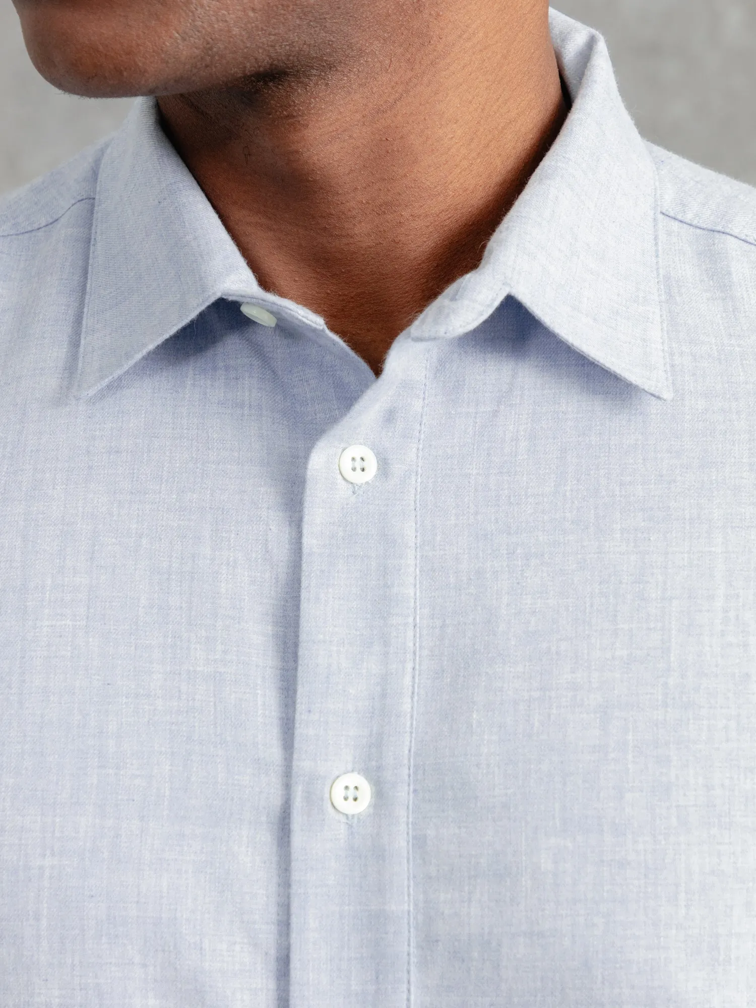 The Victor Melton Shirt - Pale Oxford Blue