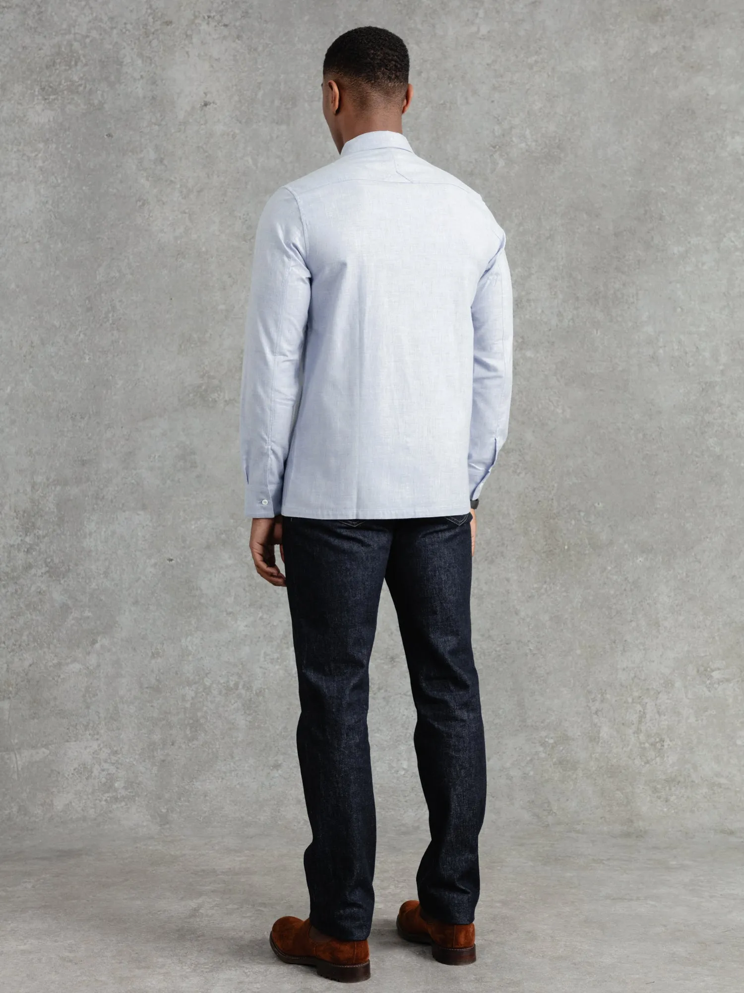 The Victor Melton Shirt - Pale Oxford Blue