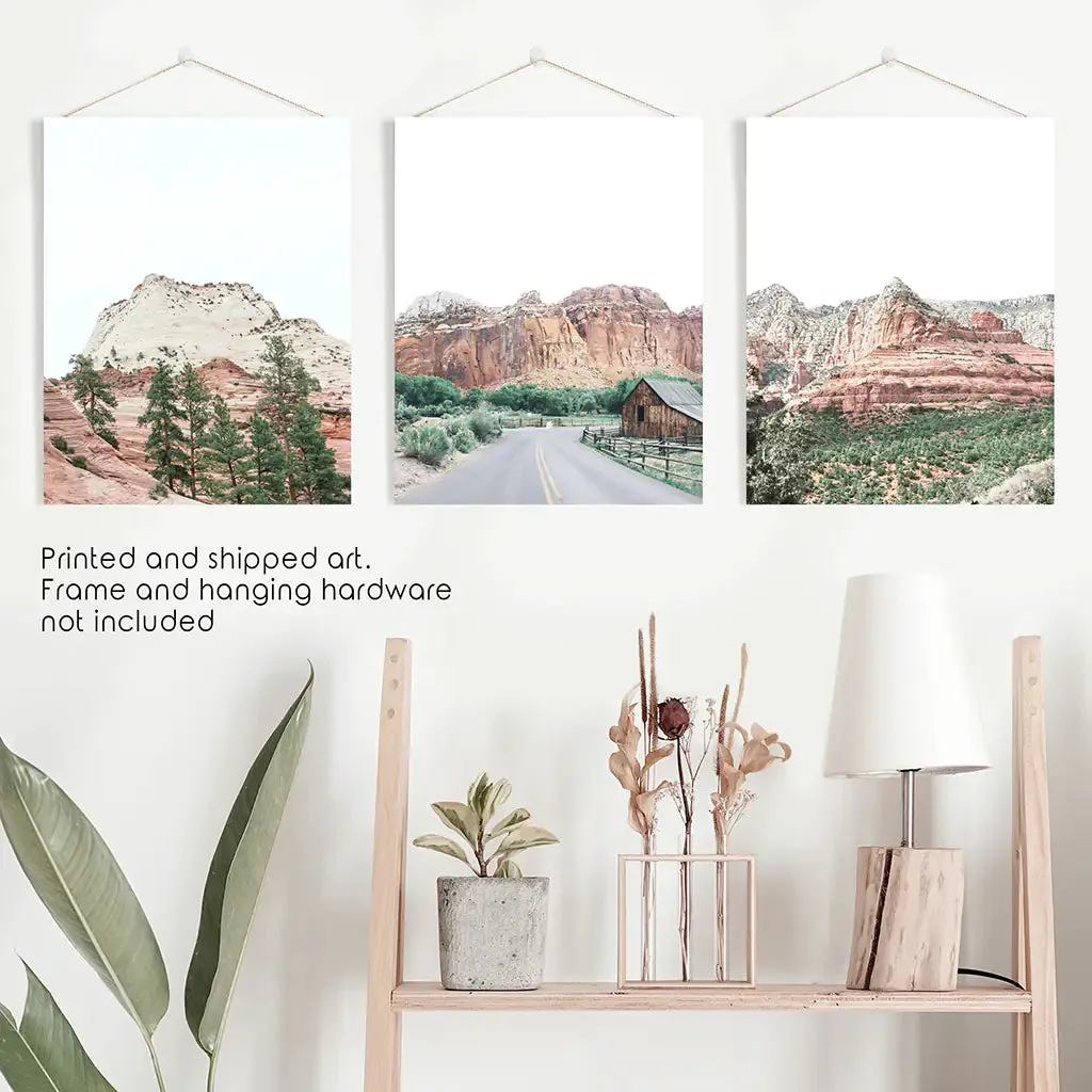 US National Park Wall Art. Zion, Sedona, Capitol Reef Torrey