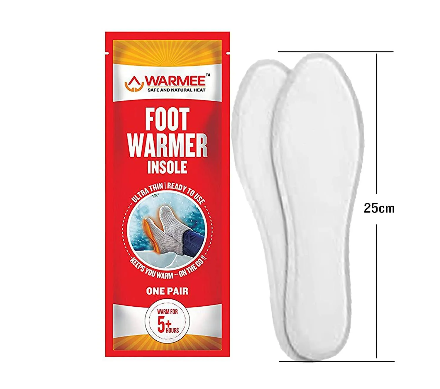 Warmee Air Activated Foot Warmers (Pack of 5 Pairs)