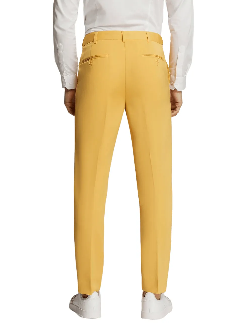 Yellow Microfiber Pants